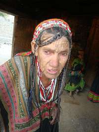 An old kalash woman