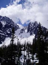 Dragontail and Colchuck Peaks...