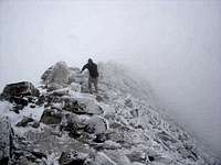 Nearing the summit of Mount...