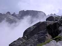 Clouds below Longs Peak Summit