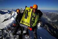 Jon Cruces on the summit of Monch !!