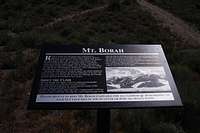 Borah trailhead sign