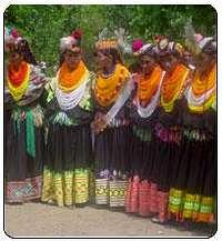 Kalash Girls during a festival