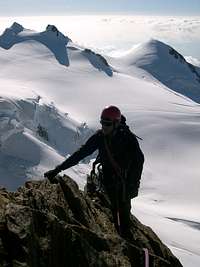 Climbing on cresta Sella