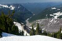 Nisqually River from Muir Snowfield