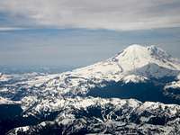 Mount Rainier from the plane.