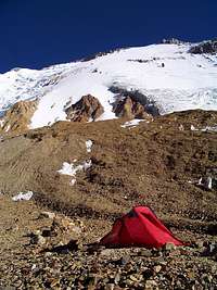 Camp below the South Face