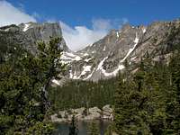 Hallet and Flattop from Dream Lake