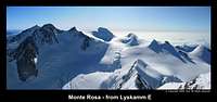 Monte Rosa from Lyskamm E