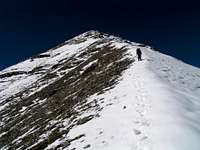 SE ridge ascent