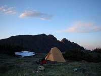 Camp above Marmot Pass;...
