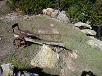 old wheelbarrow near mine