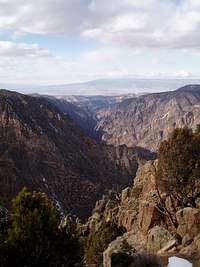 Grand Mesa from south rim, Black Canyon Nat Park