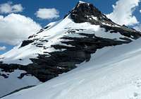 View to summit, from Birley Glacier