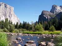 The view from the Merced river