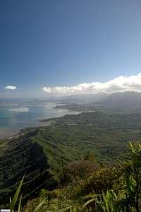 East shore of Oahu from Puu Ohulehule