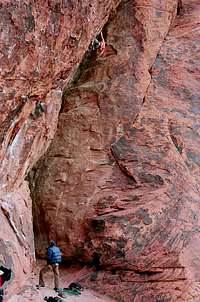 climbing in Red Rock Canyon