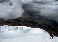 Descending from Cotopaxi
