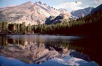 Longs Peak Reflecting in Bear Lake