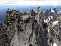 Looking down the west ridge...