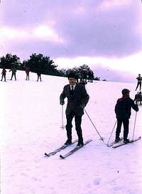 Ski in the 60's. Puerto de Cotos, MAdrid. Spain