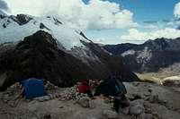 The moraine camp at about...