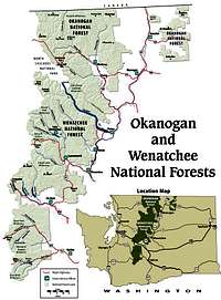 Wenatchee National Forest Map
