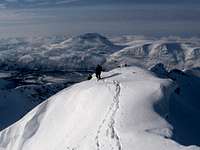 Winter ascent of Middagsaksle