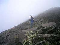 descending Humphrey's Peak.
