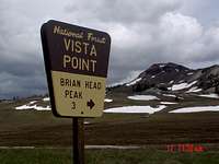 Brian Head Peak marker