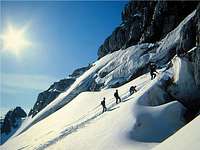 At the base crevasse of the...