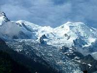 Mont blanc from Chamonix on...
