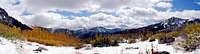 American Fork Canyon Fall Snow Pano