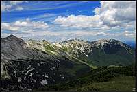 South Bohinj Range from Tolminski Migovec