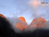 Alpenglow in Tres Picos