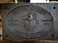 Solvay Hut plaque