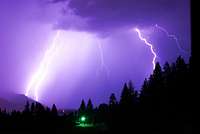 Lightning over Lake Pend Oreille, Idaho