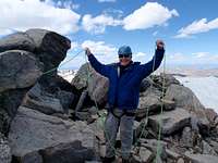 Steve on Summit Gannett Peak
