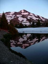Middle Sister reflected in Arrowhead Lake