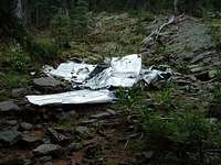 Plane wreck on East Baldy