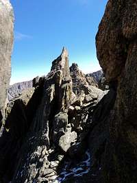 The granite slab and E. summit