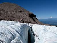 Crevasse on Elliot glacier Mt. Hood