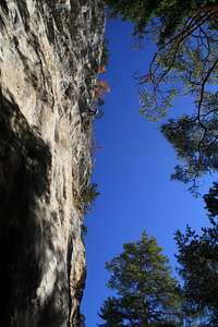 Climbing in Crag Adlitzgraben