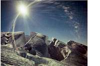 Crevasses on Mt Baker.