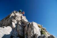 Climbing Tri Sinori small rock