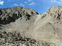 Scree gulley to Lavender Col...