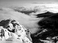 Above clouds on Jahorina mountain