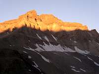 Alpenglow at the base of...