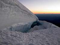 Emmons Glacier crevasse, Mt. Rainier