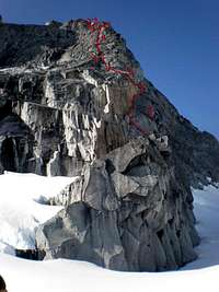 View from camo of climb